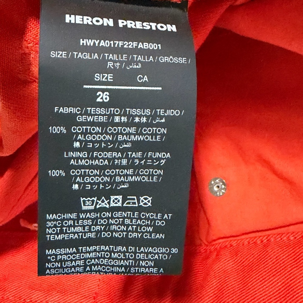 NWT HERON PRESTON Overdyed Spray Regular 5 Pockets Jeans - Size 26 - Picture 6 of 7